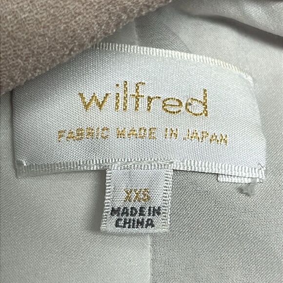 Wilfred Mauve Cream Sleeveless Classic Snap Up Zipper Accents Tunic Vest- XXS - Picture 14 of 14